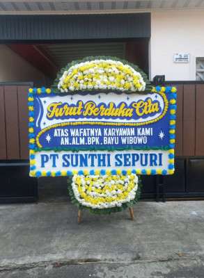 Papan Bunga Duka di Mandastana